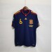 Spain 2010 World Cup Away Dark Blue Soccer Jersey